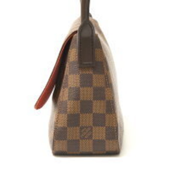 Louis Vuitton Looping Brown hand Bag Damier Ebene Shoulder Leather - Picture 3 of 7